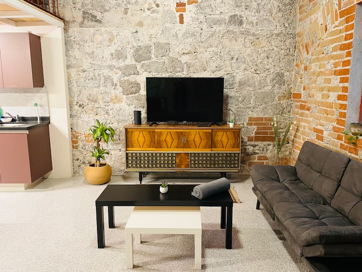 Loft With Private Patio & Shared Terrace #104 - プエブラ