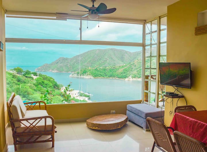 Casa Acogedora, Vista Al Mar Y Piscina En Taganga - Taganga