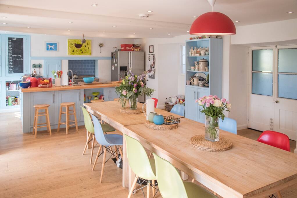 bright modern kitchen-diner