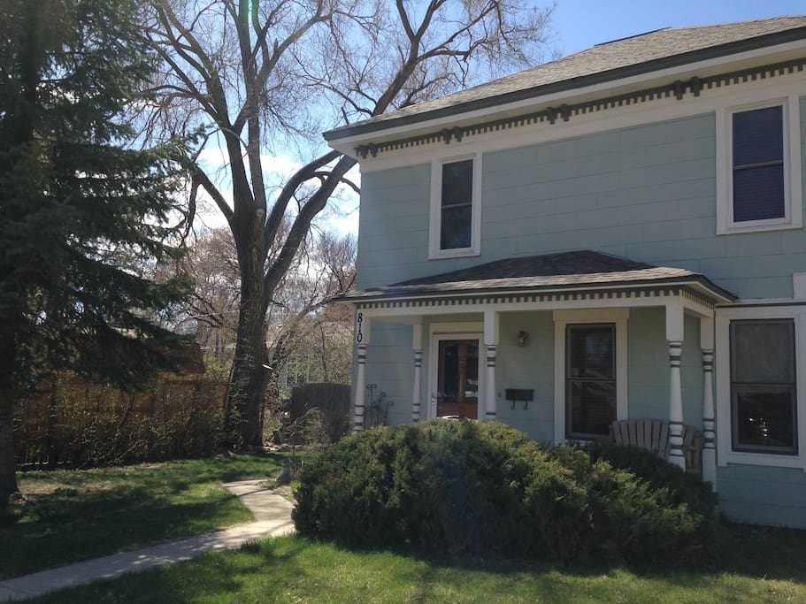 Our home is located on a very quiet street, 1 mile from downtown