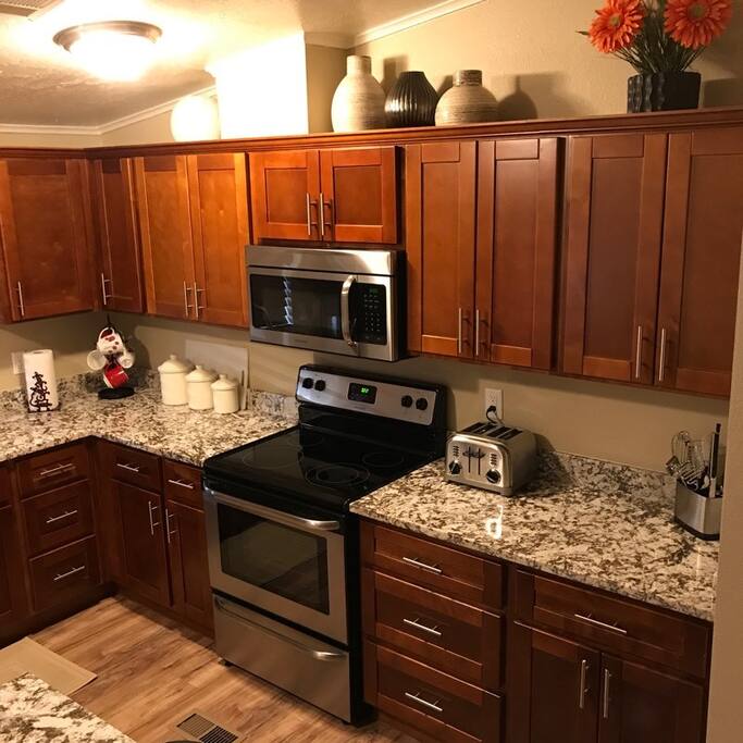 Kitchen with full amenities