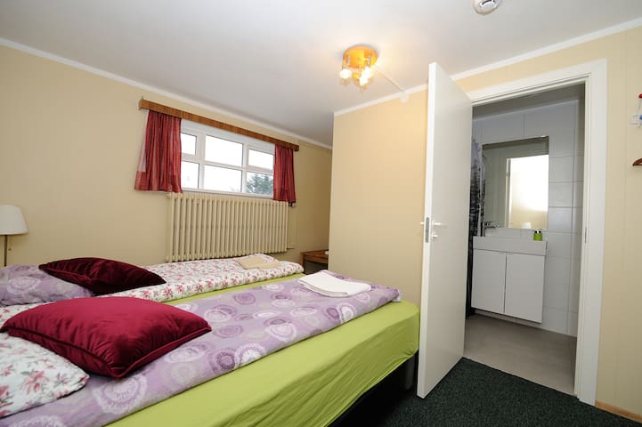 Arsalir guesthouse. Room with private bathroom.