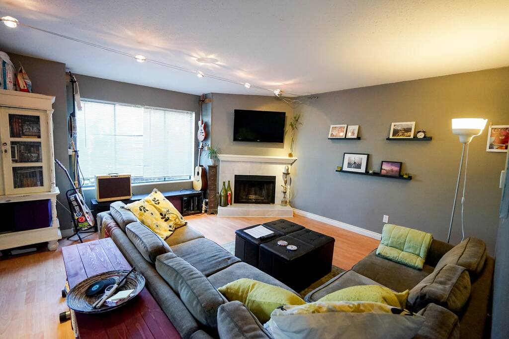 Living room as seen from the dining area.