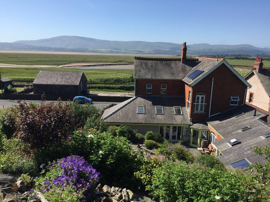The view over the Duddon Estuary, from the top of the garden
