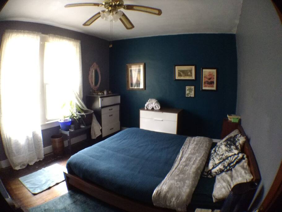 Master Bedroom w queen mattress