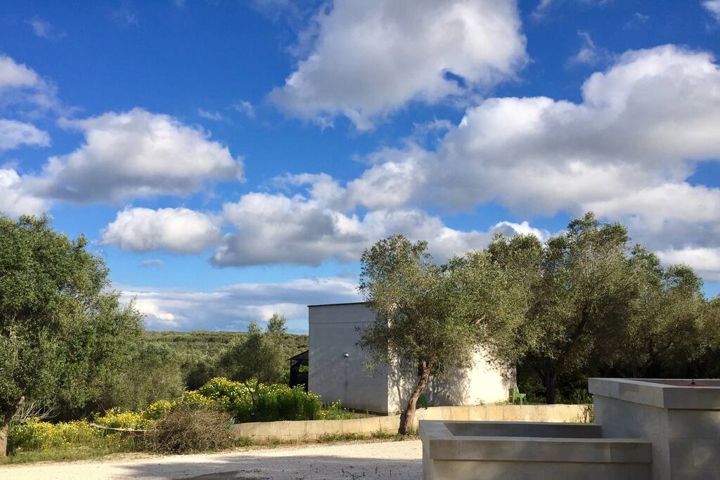 outside