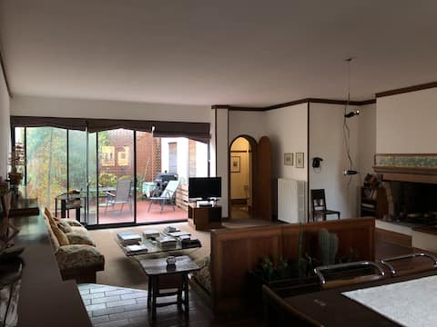 Popular Airbnb listing: Luxury apartment big lounge fireplace 2 terraces B in Venezia