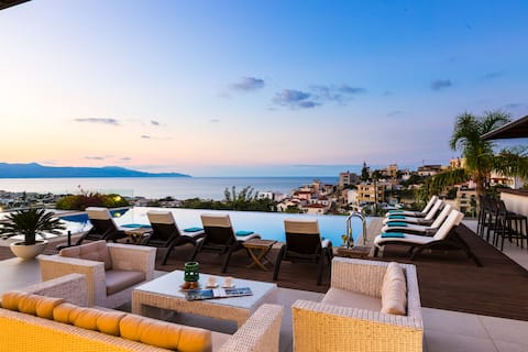 600mt to beach/Gym & Basket * Heated pool/Jacuzzi