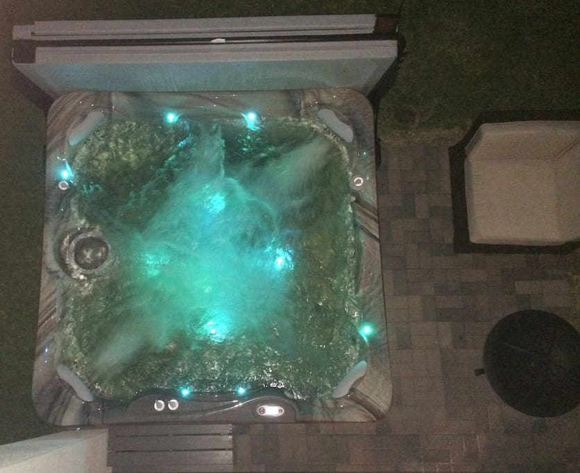 Private hot tub!