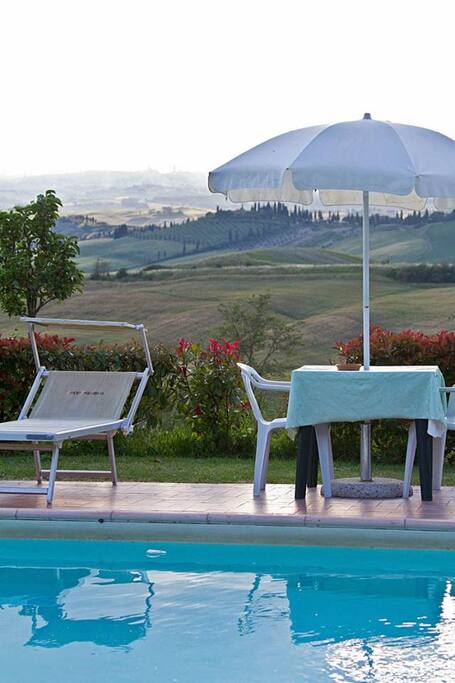 view from the pool