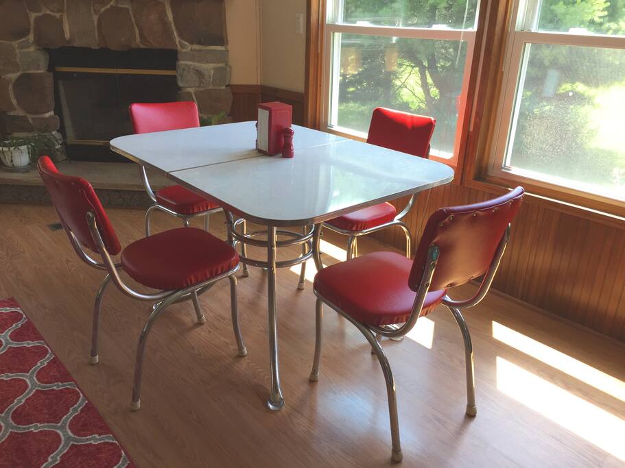 Two malt shop eating areas!