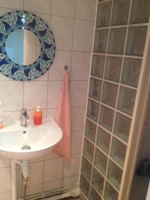 Salle de bain avec douche à l'italienne