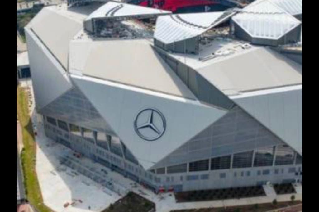 Mercedes Benz Stadium 12 minutes away.