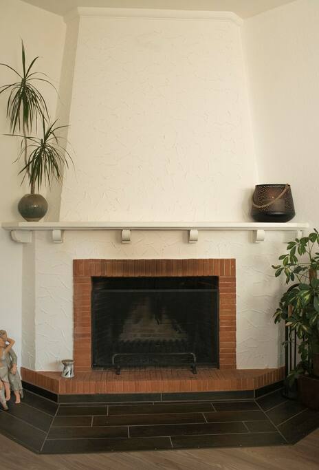 Kamin im Wohnzimmer