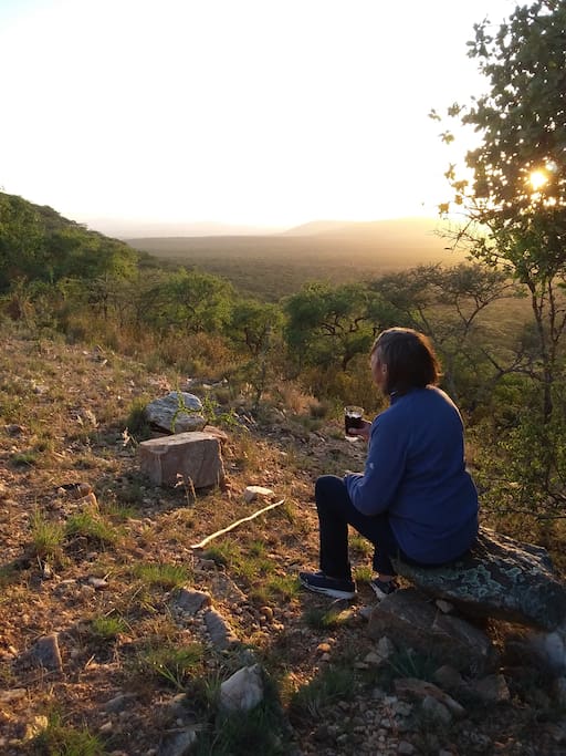 Sundowners on the ridge