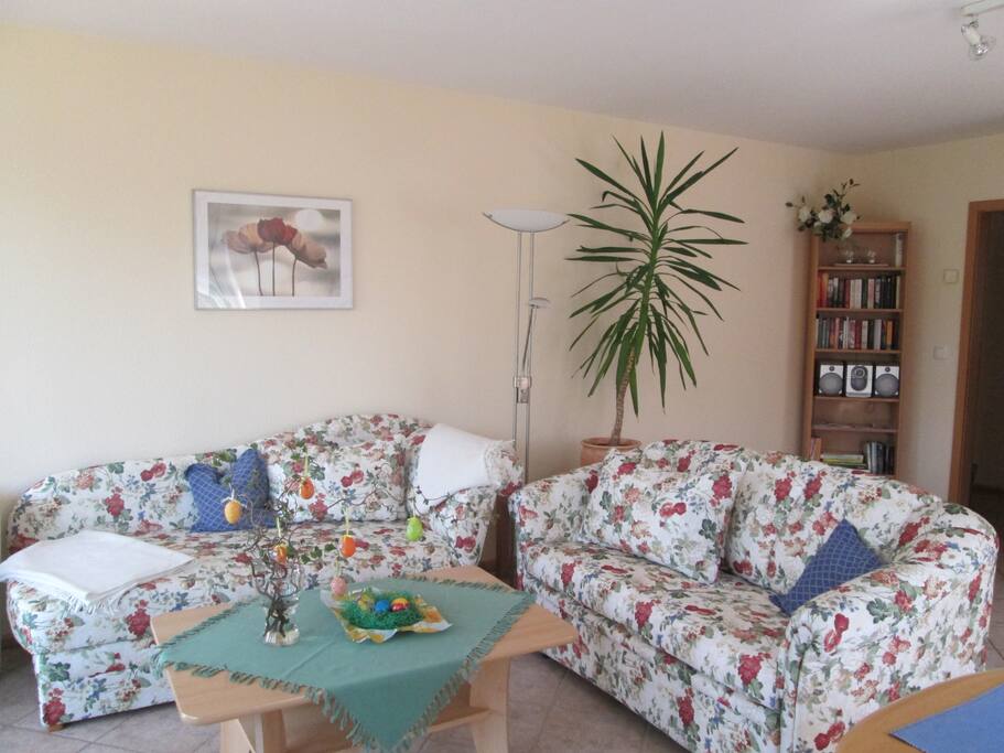 Das 3. Bett ist die Schlafcouch