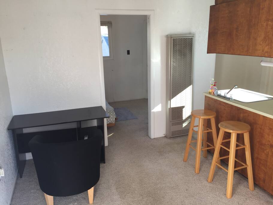 Kitchenette and living space