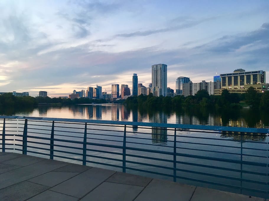 10 min walk to the lake! I took this picture on my evening jog tonight :)