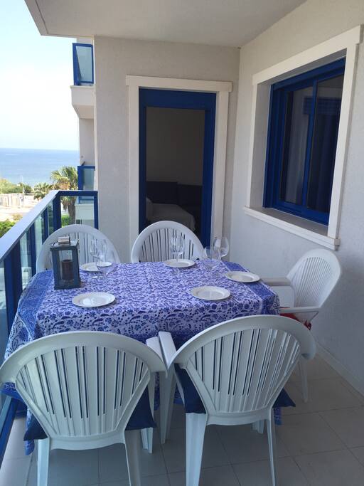 Terraza con vistas al mar