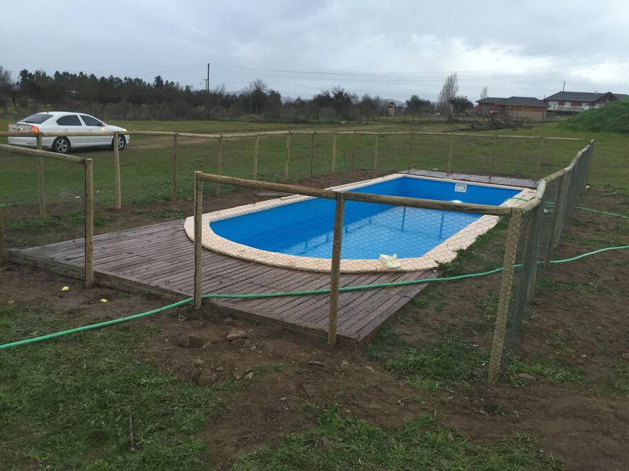 Piscina de 8.5 x 3.5 mt de 1 a 1.7 mt de profundidad