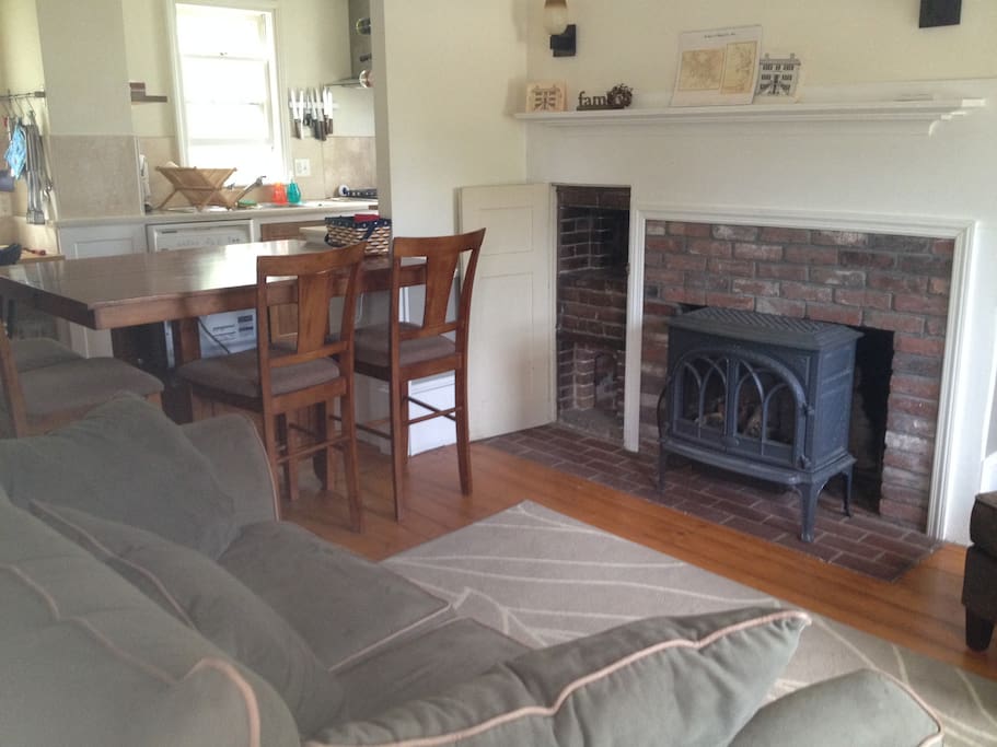 Living room and kitchen