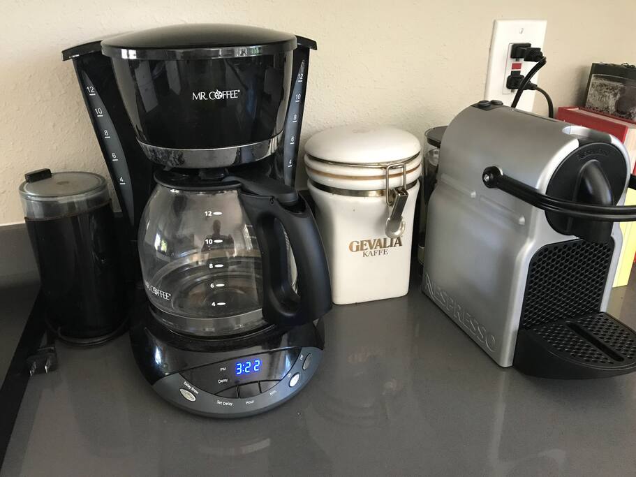 Coffee and Espresso options