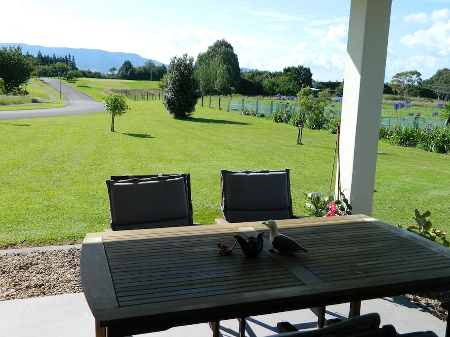 Eat your breakfast while enjoying at a lovely view.