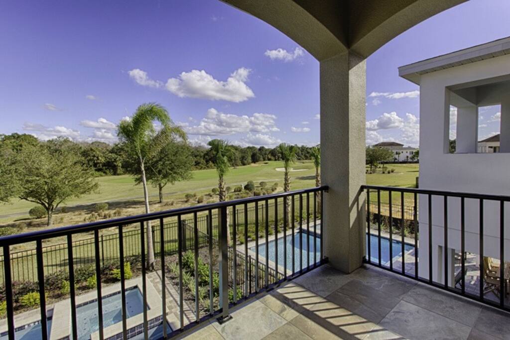 Coffee on the Master Bedroom balcony while watching the sunrise and golfers?