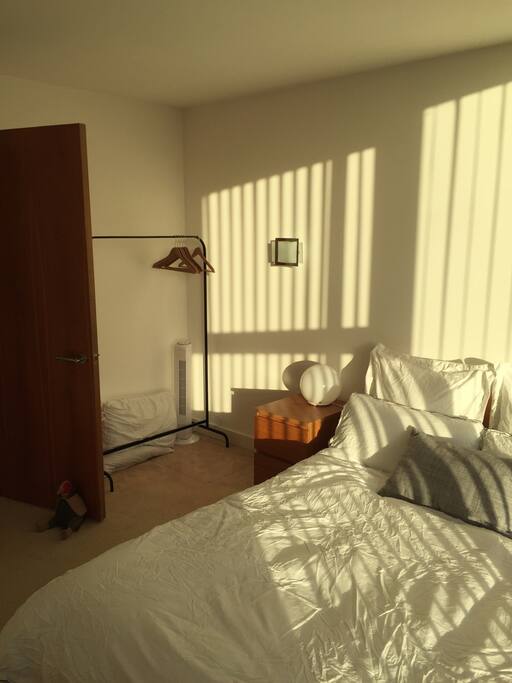 Storage in the room, there's also a chest of drawers