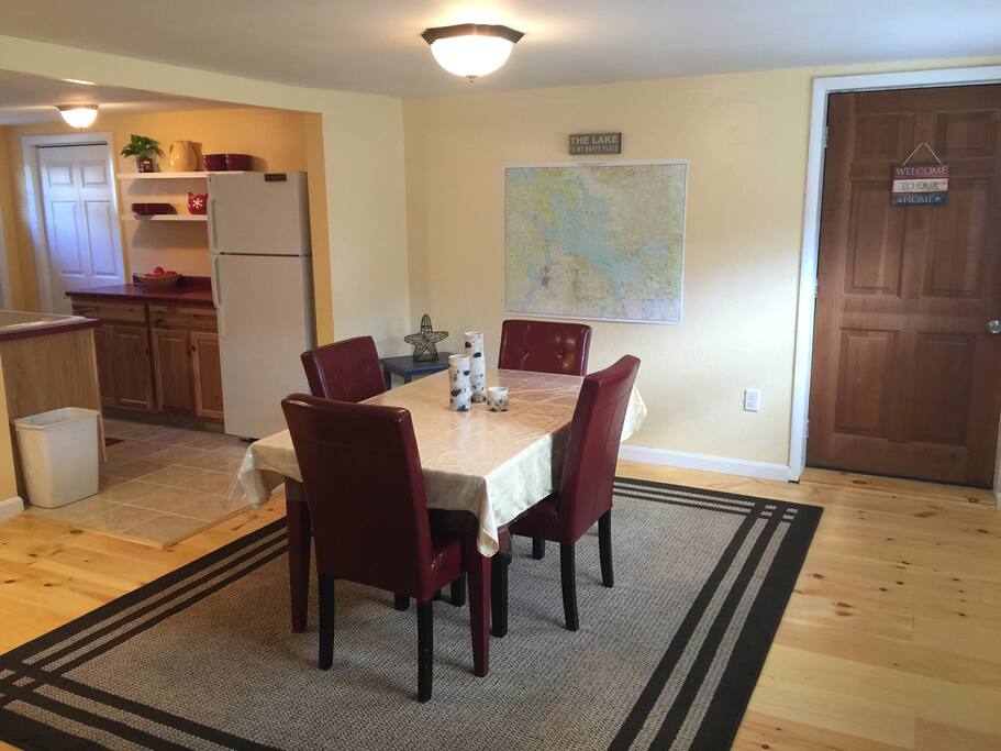 Open concept dining area