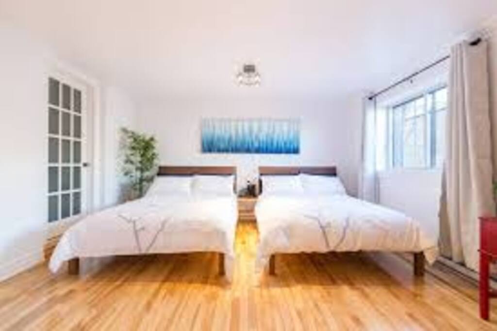 two beds with a view