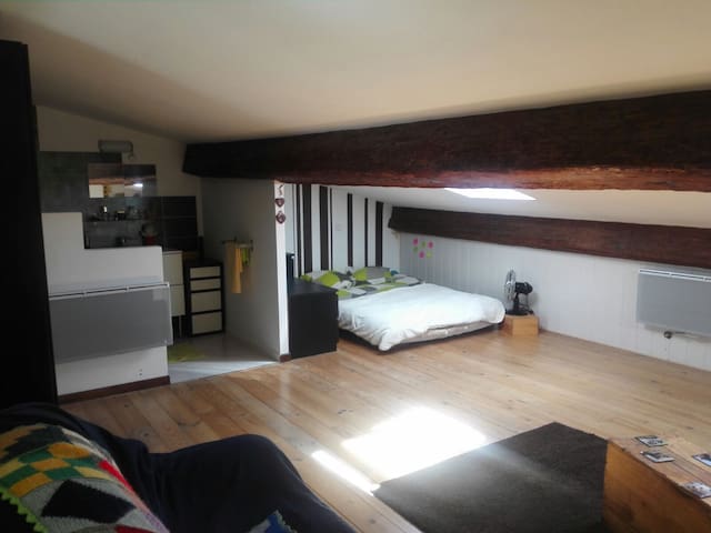 Spacious room of 35 m2 with bathroom & WC
