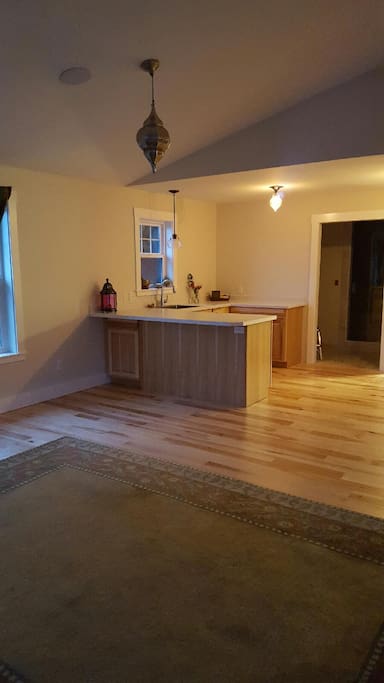 View into the kitchenette