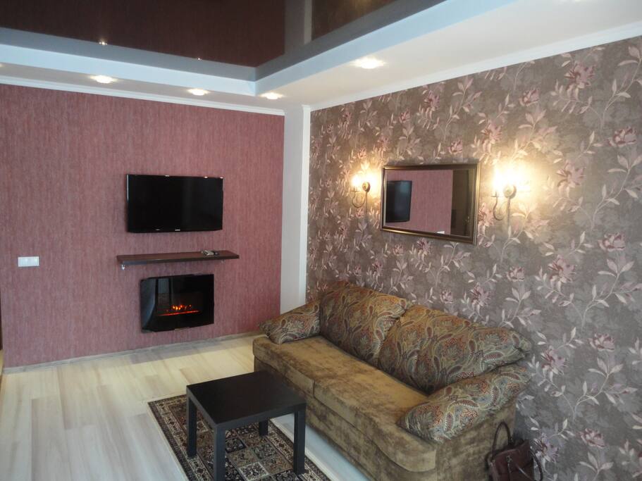 living/kitchen area