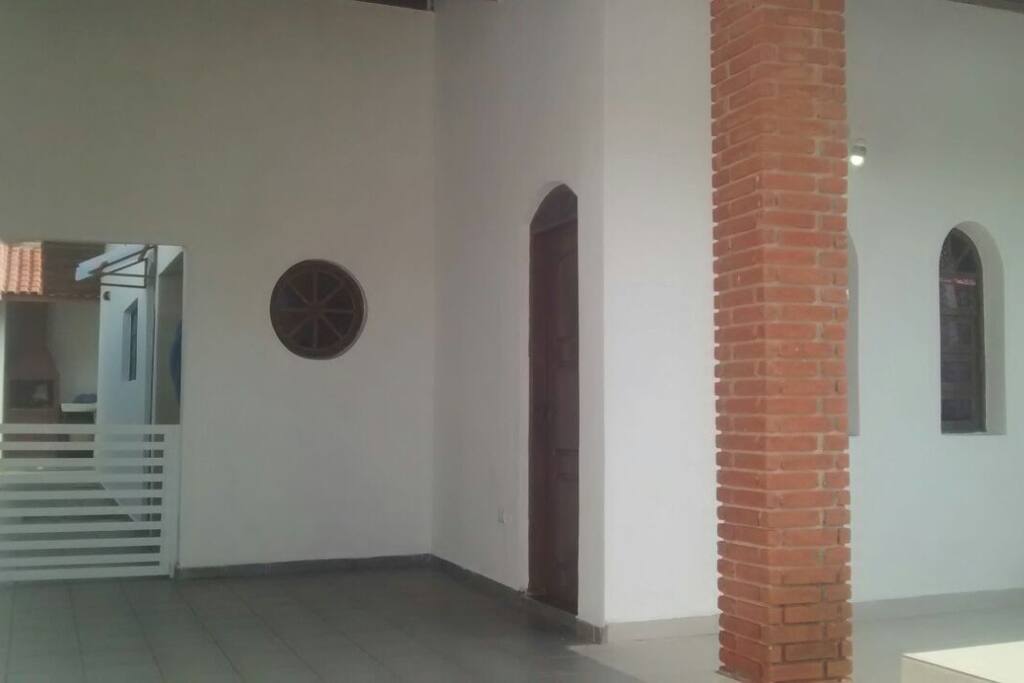 garagem e entrada