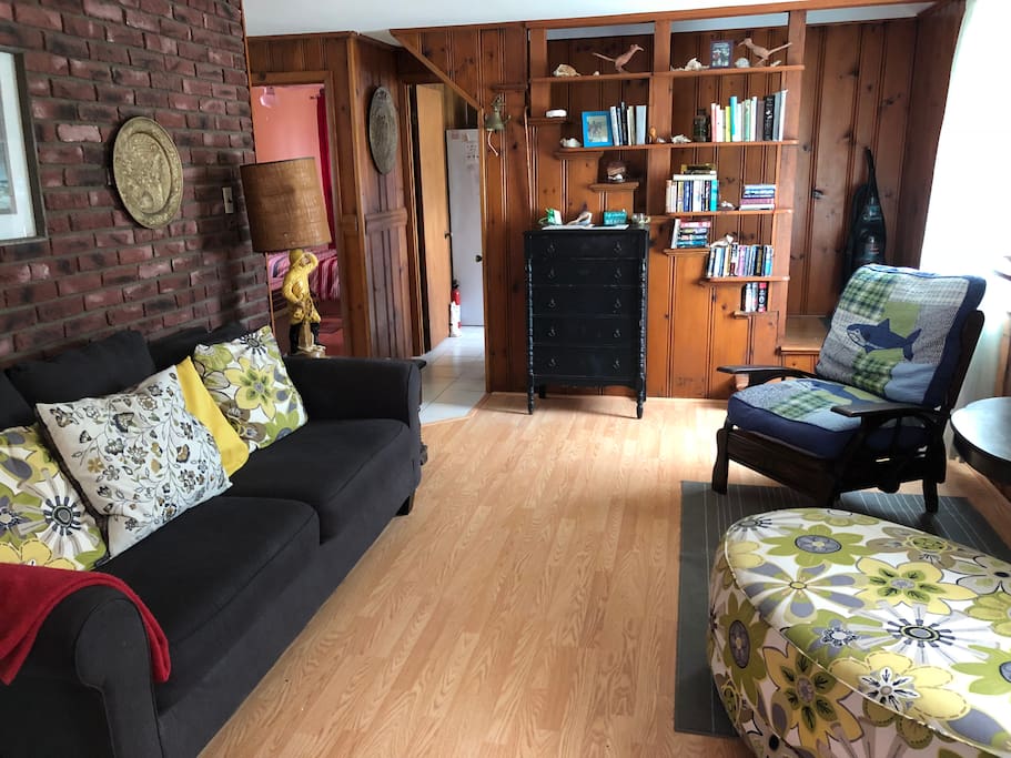 Downstairs living room with sofa bed