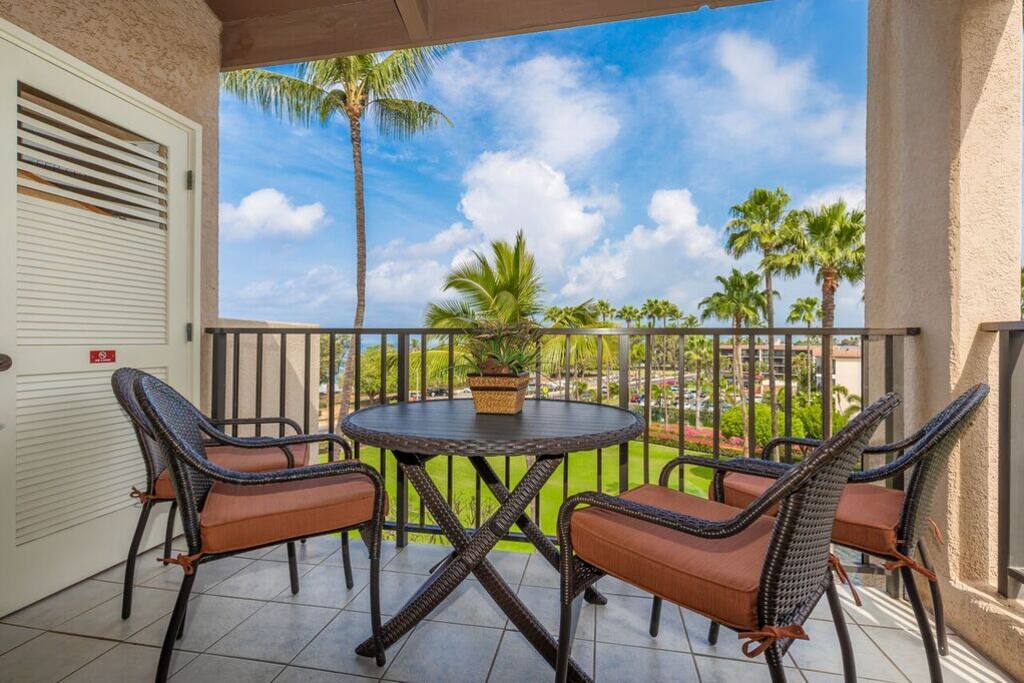 Lanai With Beautiful Ocean And Garden Views