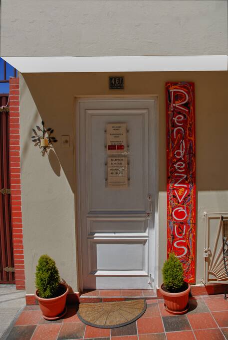 Guest House entrance door