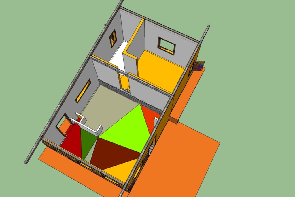 Planta da casa - projeto 3D