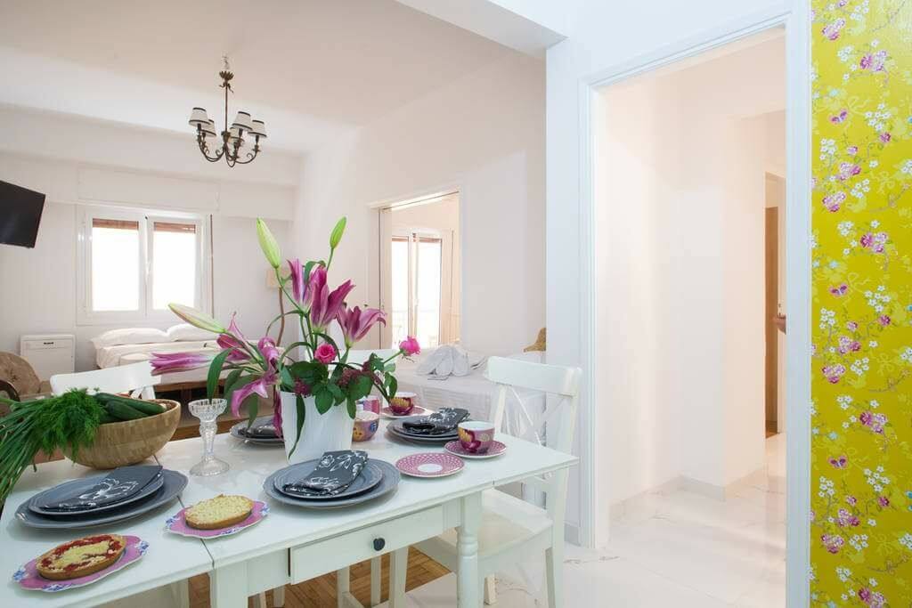The Dinning Area Seats for 8 People. We can add extra chairs