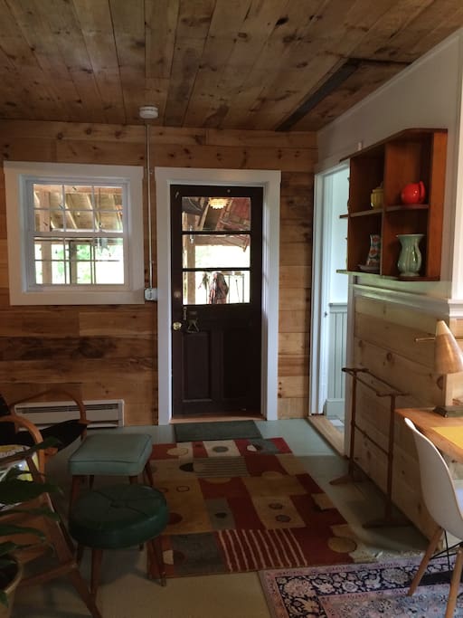 Back door to river side patio