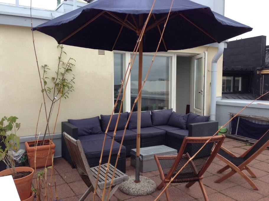 The terrace