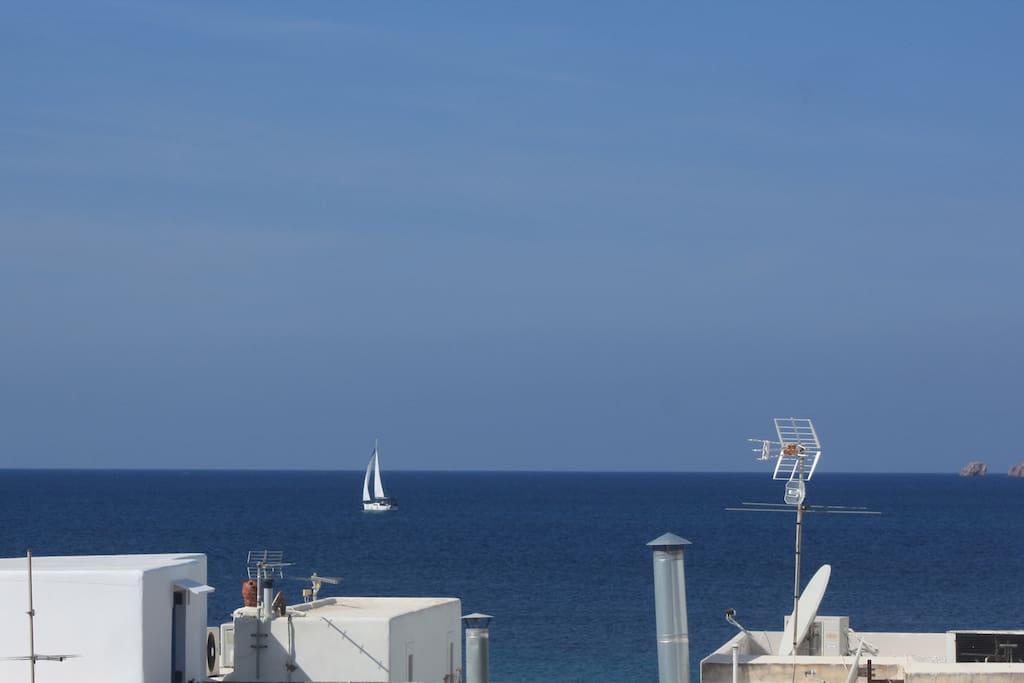 Vue mer du belvédère.