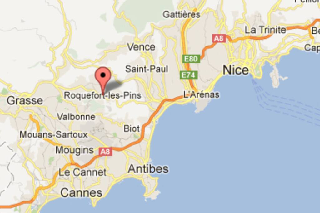A 20 min de Nice, Cannes, Grasse et Antibes
