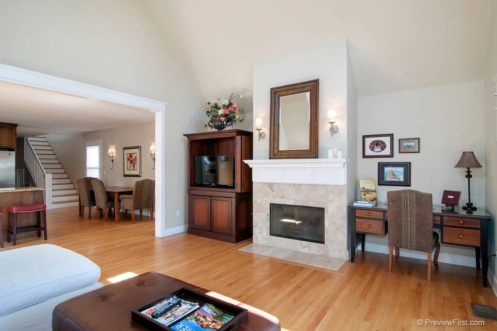 Plenty of space to share the living room, enjoy a fire or watch TV