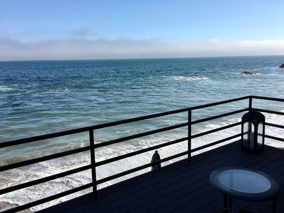View from main deck off the kitchen and living area.