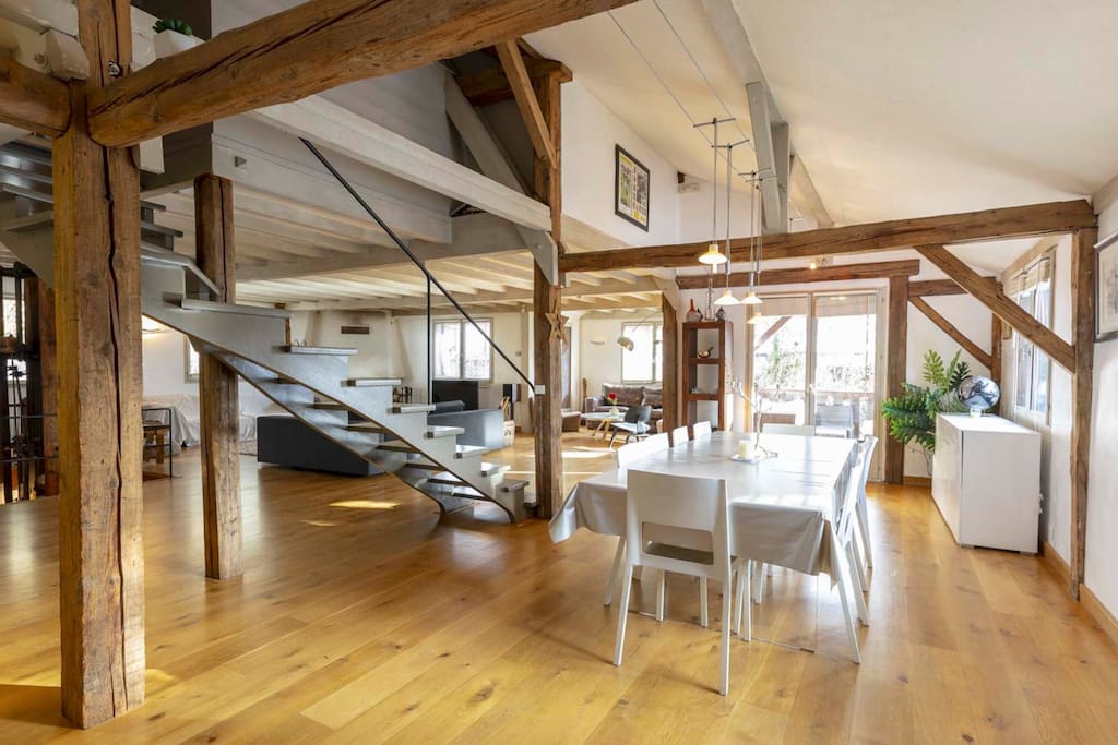 Beautifully converted mill 8-12p, 5mn walk to lake