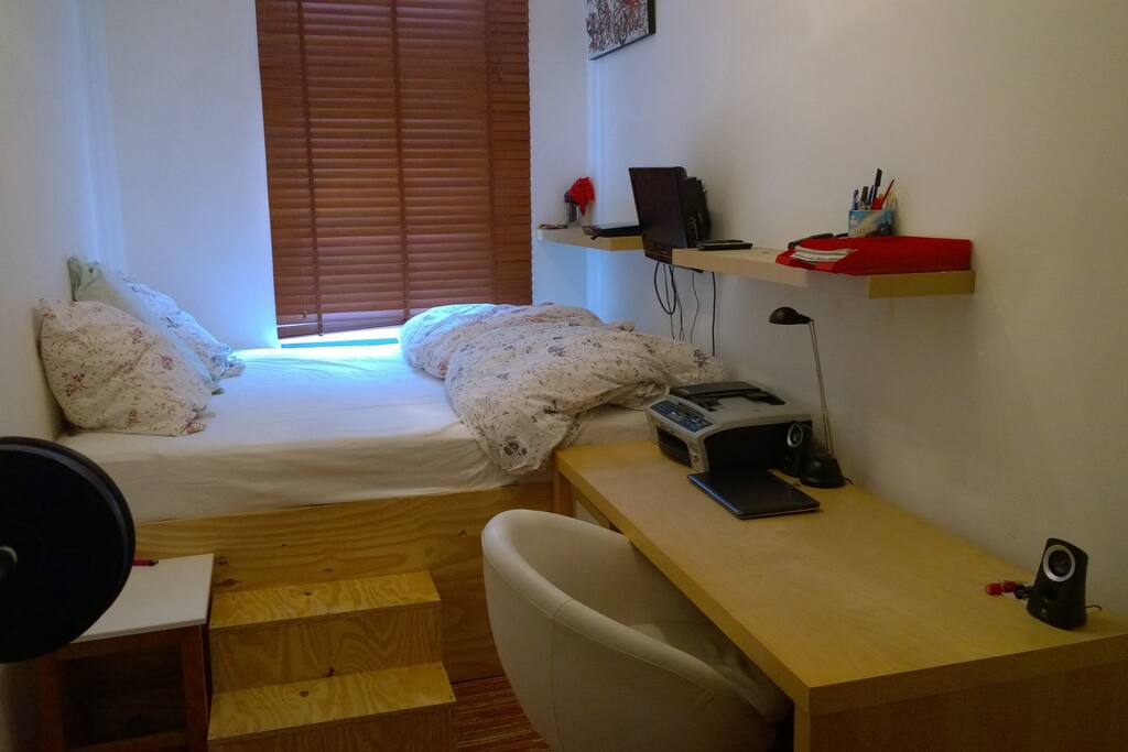 doubleSize 180*200, make the bed hard or soft, Tv and workingstation