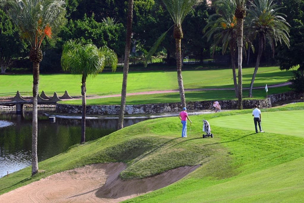 Just 10 minutes walking, is the “Golf Course of Torrequebrada” considered one of the best in Europe