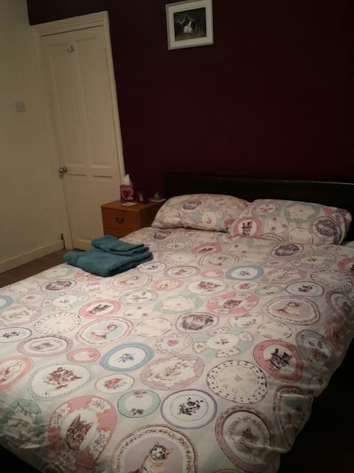 Comfy king size bed!